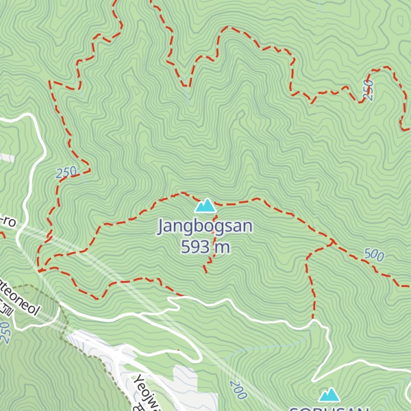 Map of Jangbogsan