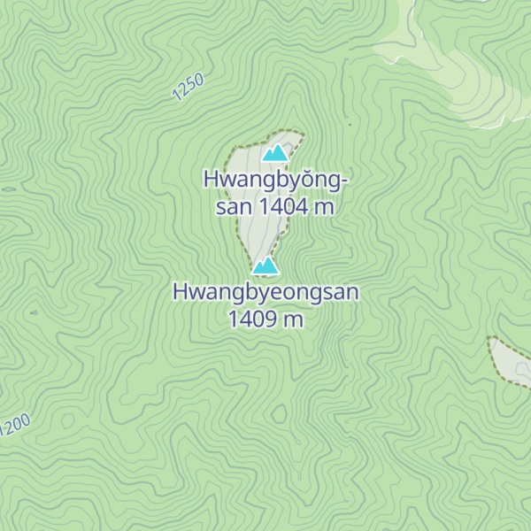 Map of Hwangbyeongsan