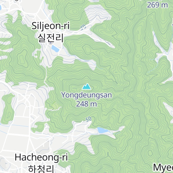 Map of Yongdeungsan