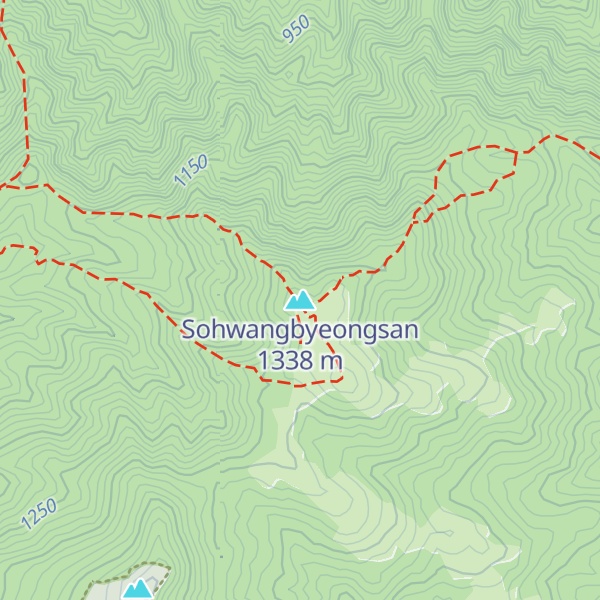 Map of Sohwangbyeongsan