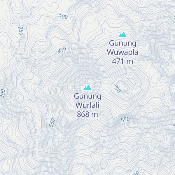 Map of Gunung Wurlali