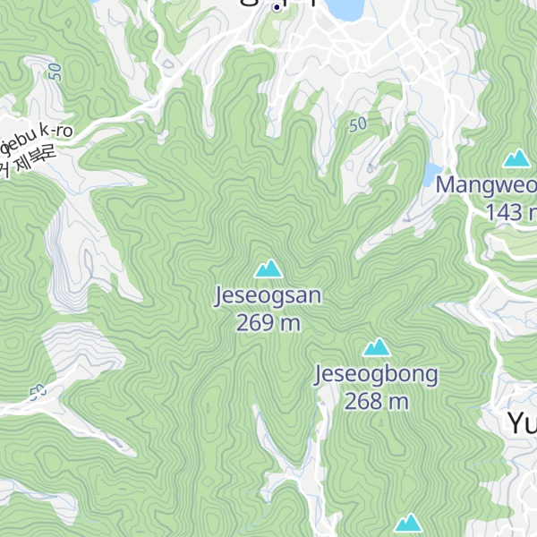 Map of Jeseogsan