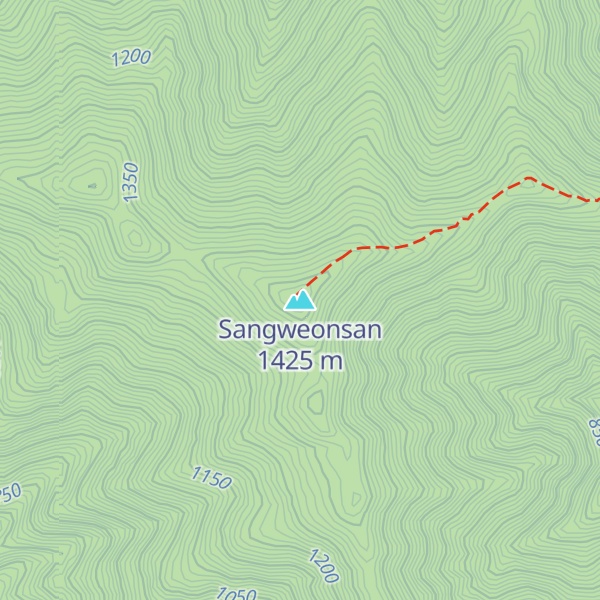 Map of Sangweonsan