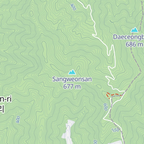 Map of Sangweonsan