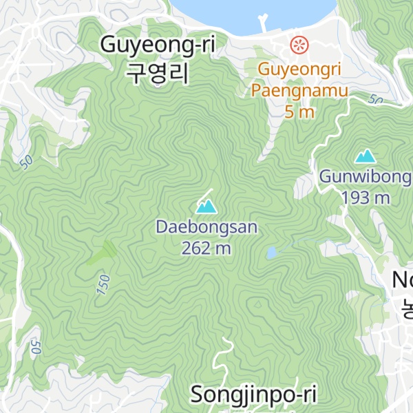 Map of Daebongsan
