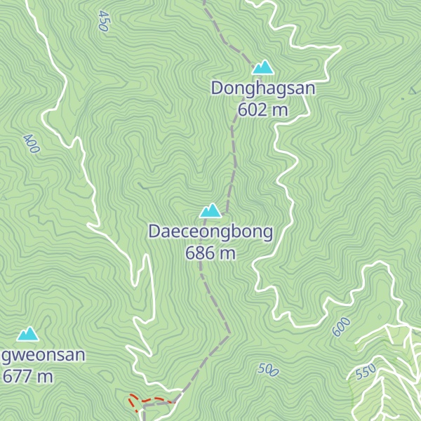 Map of Daeceongbong