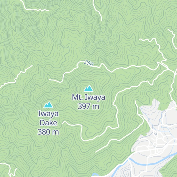 Map of Mt. Iwaya