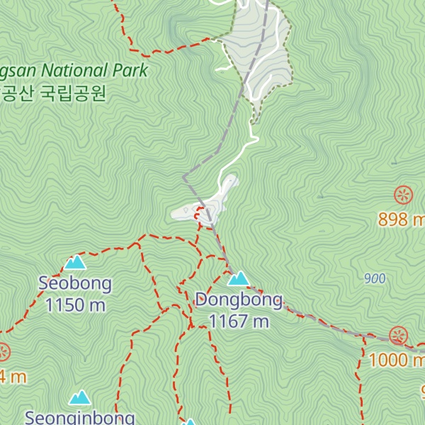 Map of Palgongsan Birobong