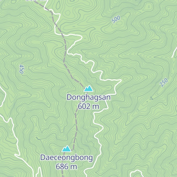 Map of Donghagsan
