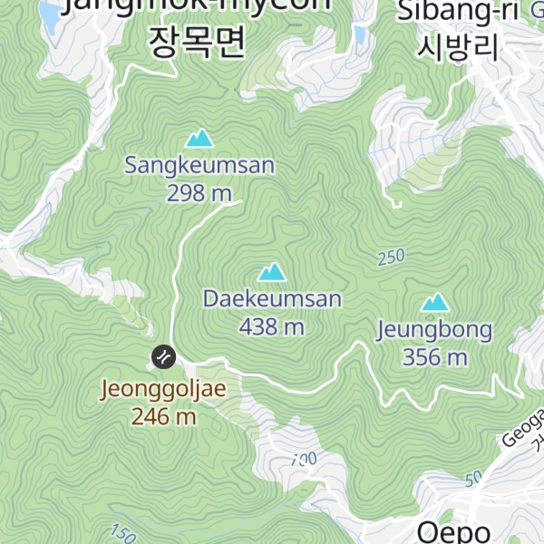 Map of Daekeumsan