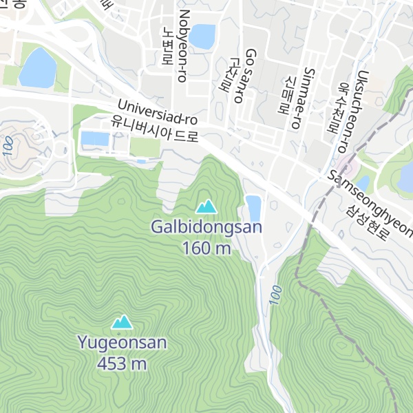 Map of Galbidongsan