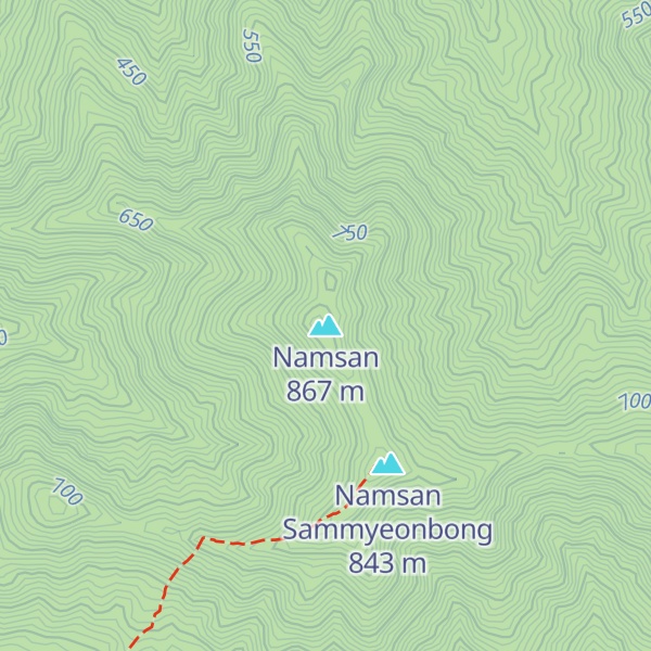 Map of Namsan