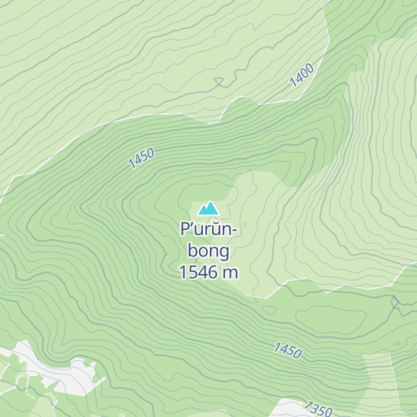 Map of P’urŭn-bong