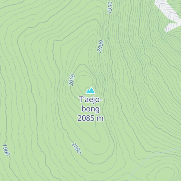 Map of T’aejo-bong