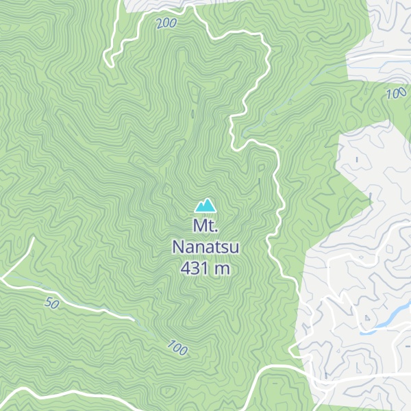 Map of Mt. Nanatsu