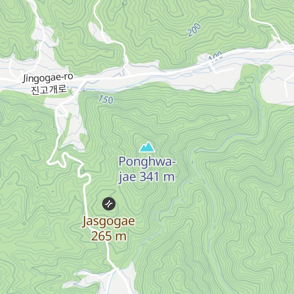 Map of Ponghwa-jae