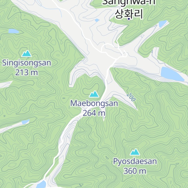 Map of Maebongsan
