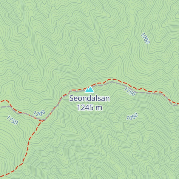 Map of Seondalsan