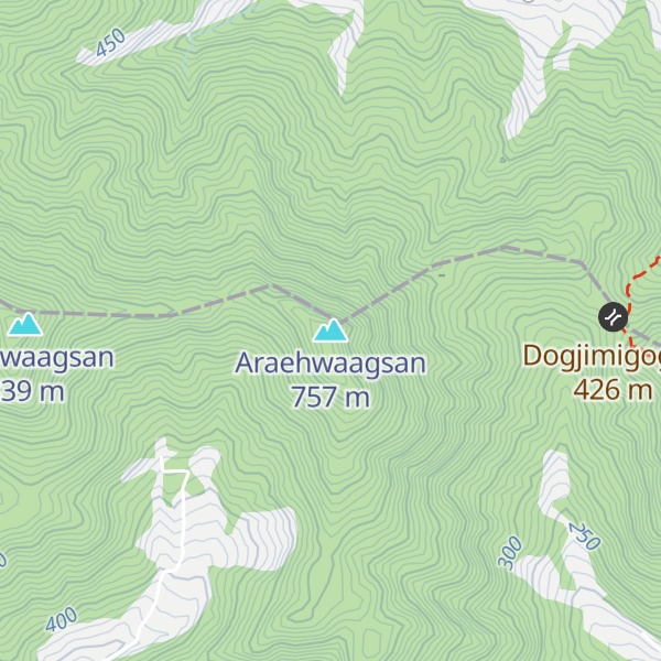 Map of Araehwaagsan