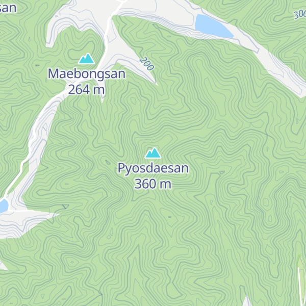 Map of Pyosdaesan