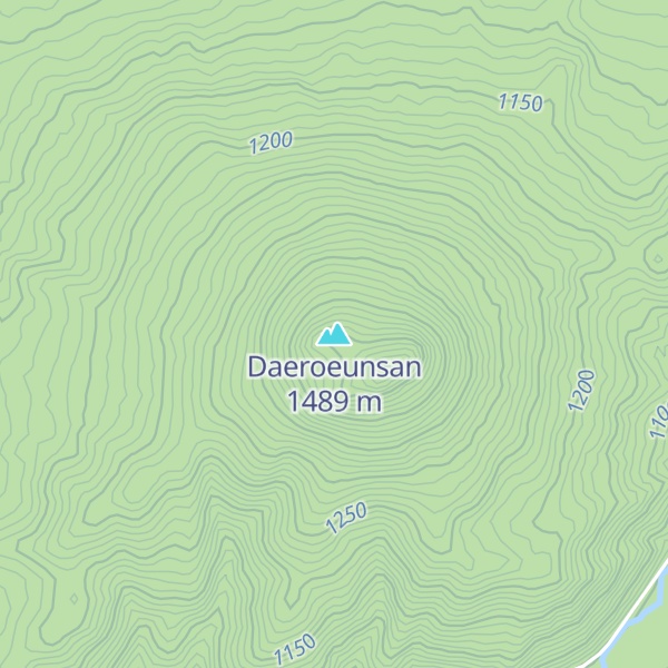 Map of Daeroeunsan