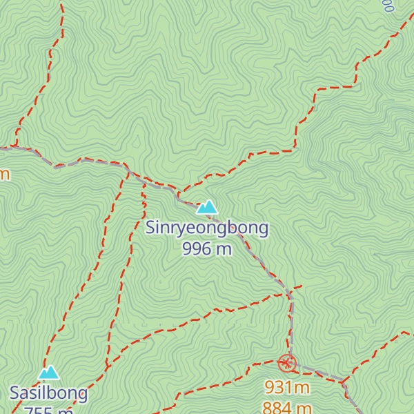 Map of Sinryeongbong