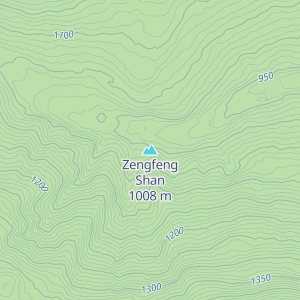 Map of Zengfeng Shan