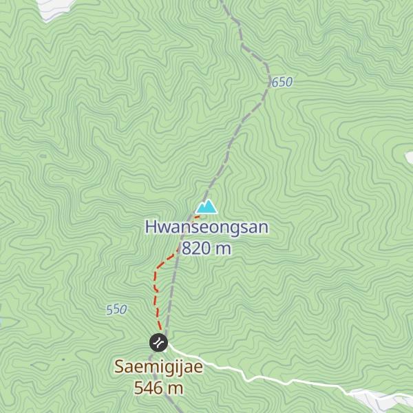 Map of Hwanseongsan