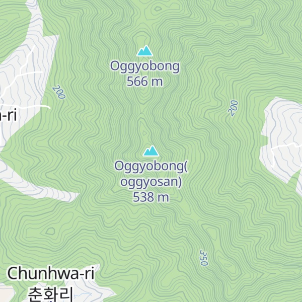 Map of Oggyobong(oggyosan)