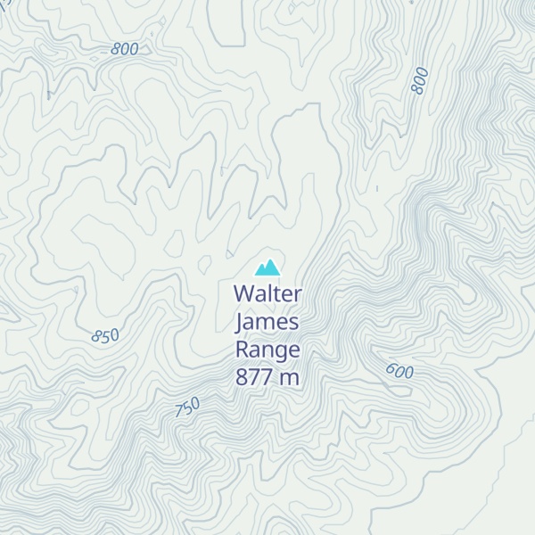 Map of Walter James Range