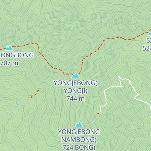 Map of YONGJEBONG(YONGJI)