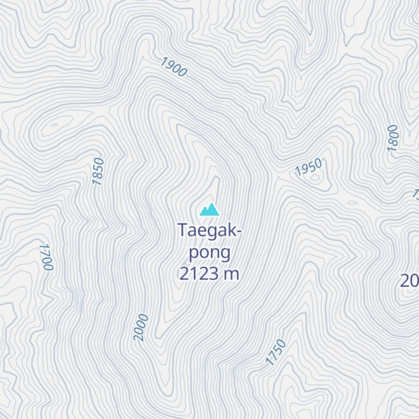 Map of Taegak-pong