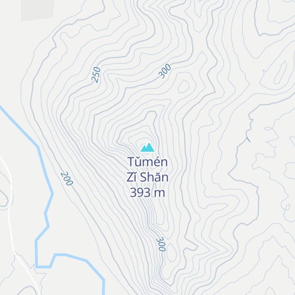 Map of Tǔmén Zǐ Shān