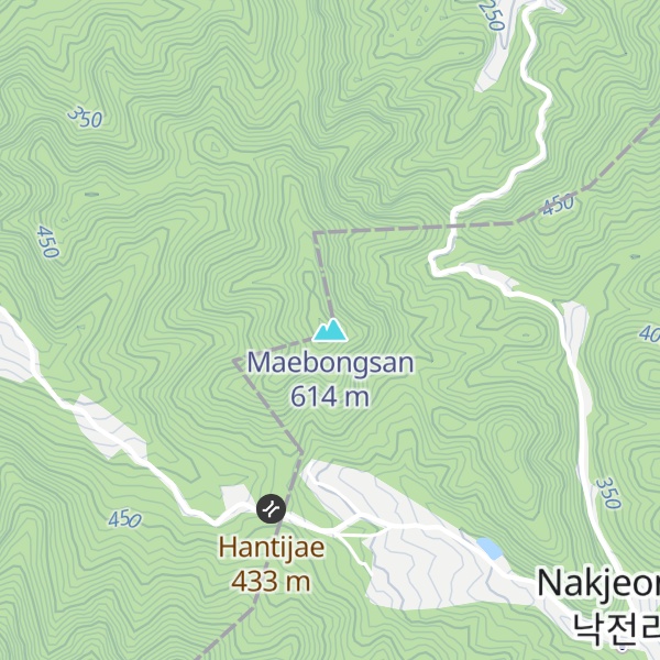 Map of Maebongsan