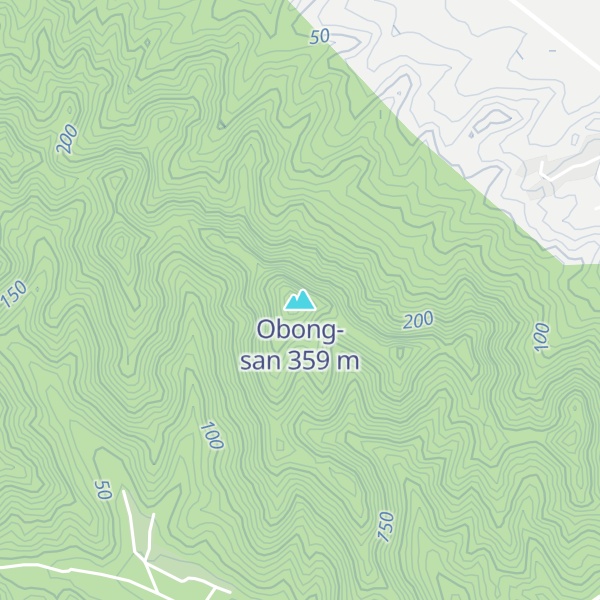 Map of Obong-san