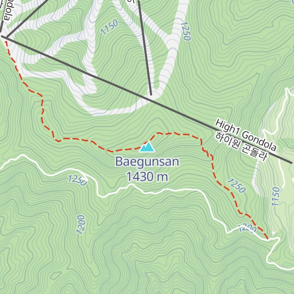 Map of Baegunsan