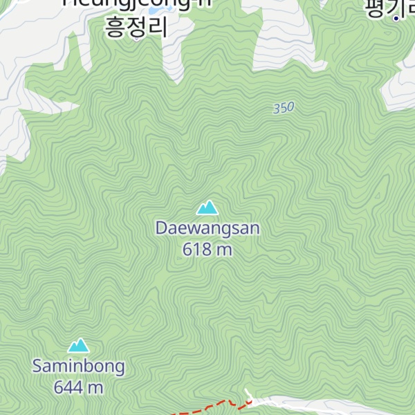 Map of Daewangsan