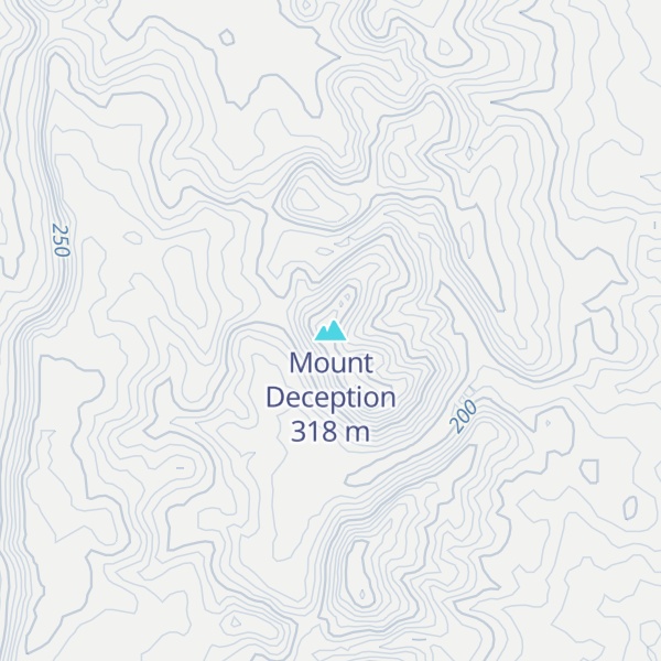 Map of Mount Deception