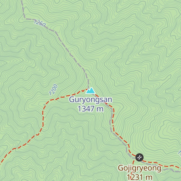 Map of Guryongsan