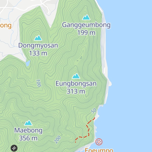 Map of Eungbongsan