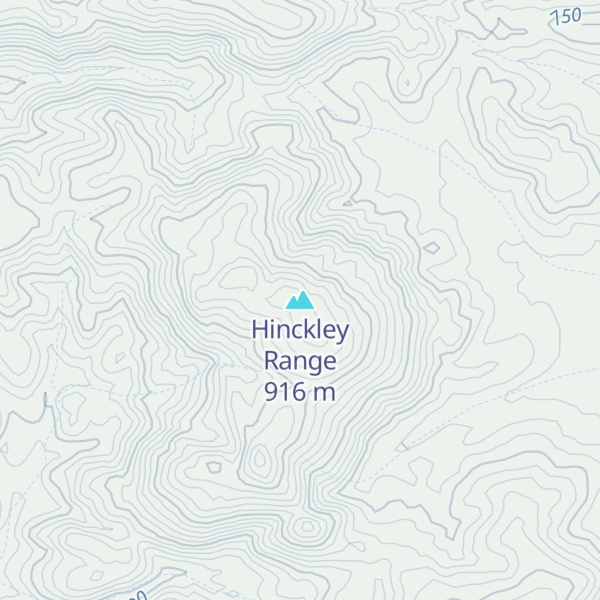 Map of Hinckley Range