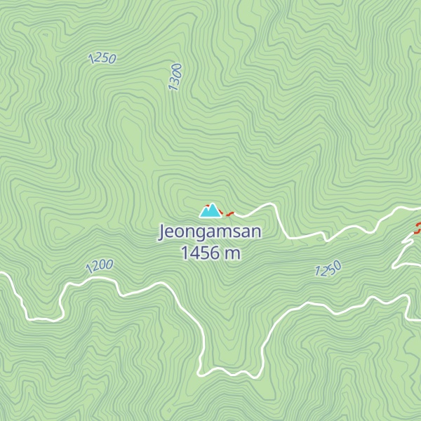 Map of Jeongamsan