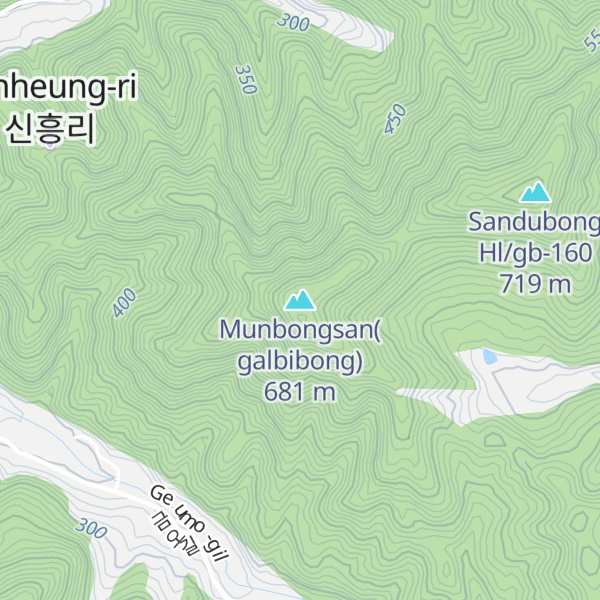 Map of Munbongsan(galbibong)