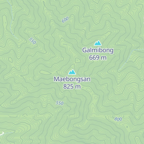 Map of Maebongsan