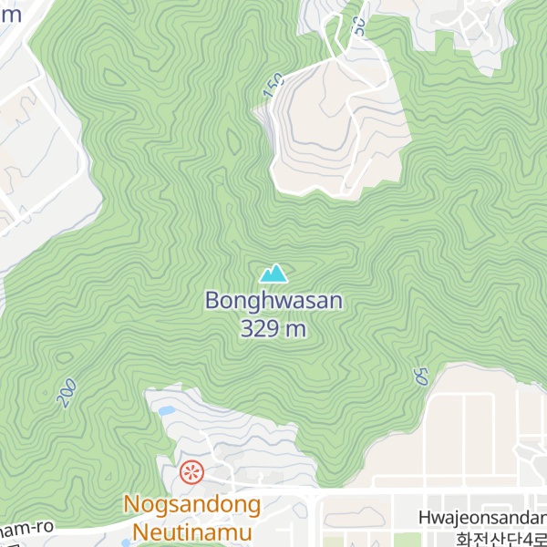 Map of Bonghwasan