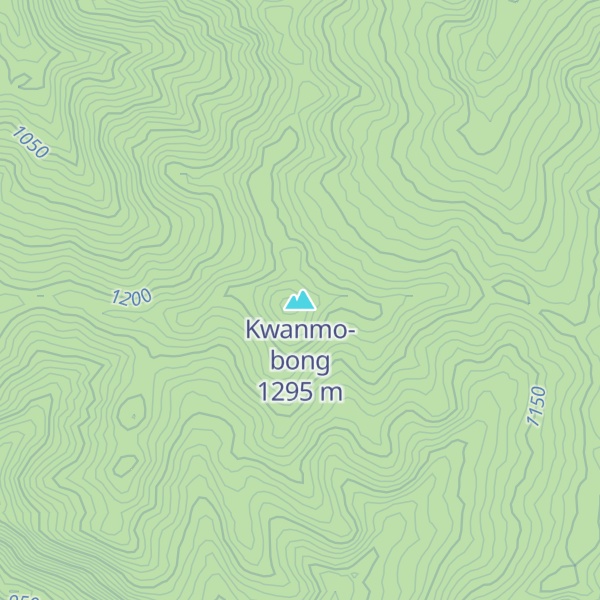 Map of Kwanmo-bong