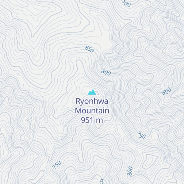 Map of Ryonhwa Mountain
