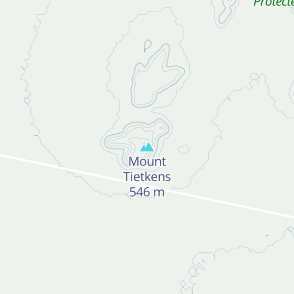 Map of Mount Tietkens