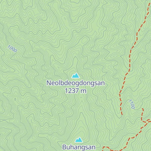 Map of Neolbdeogdongsan