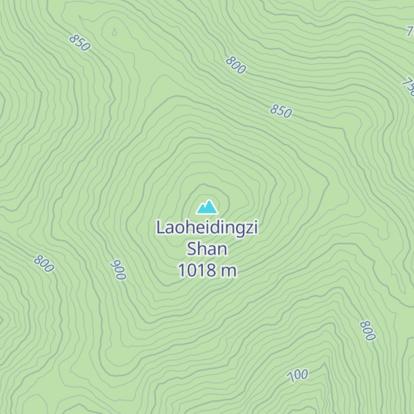 Map of Laoheidingzi Shan